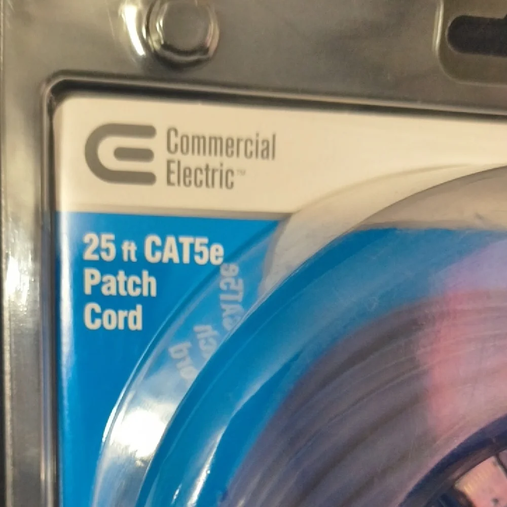 Commercial Electric Blue CAT5e Patch Cord 1003 044 750 25 ft
